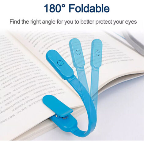 Lot De 2 Lampes De Lecture LED Rechargeables - 3 Couleurs & 3 Niveaux De Luminosité - Col De Cygne Flexible 360° à Pince - Protection Des Yeux