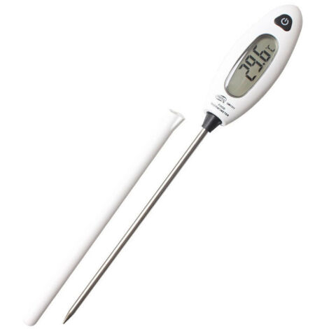 Thermomètre de Cuisine Cadeau Homme Femme Noël Utile Thermomètre Cuisson Digital Sonde Thermomètre Alimentaire Lecture Instantanée Thermomètre Viande Confiture Pâtisserie Sucre Eau Chocolat