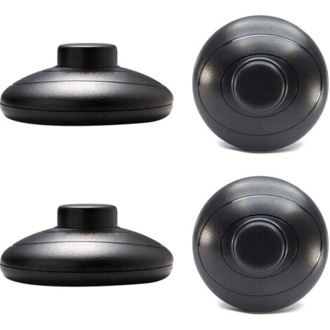 4pièces Commutateur de Pied, AC 125V/3A 250V/2A Interrupteur à pied rond Noir SPDT NO NC nterrupteur à commande au pied pour Lampadaire Et Lampe De Table