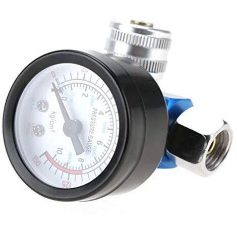 Pistolet à Peinture Pneumatique Avec Régulateur De Pression 1/4 – 0 à 140 PSI