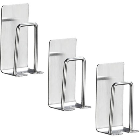 Porte-brosse à dents électrique en acier inoxydable, trois, rangement mural pour brosse à dents de douche, gain de place, pour salle de bain