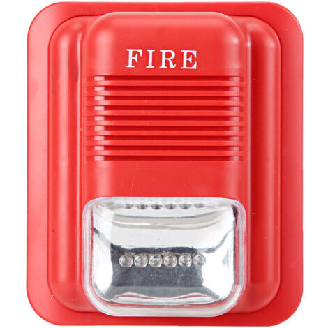 DC12V/24V Fire Protection Alarm Warning Strobe Siren Alert Security System