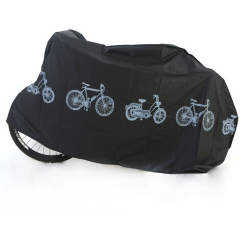 (Black) Waterproof protective cover for bicycle, 200X100cm Dustproof protection for bicycles and electric cars