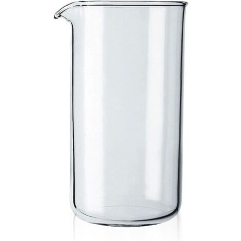 Replacement beaker for coffee press, glass – Transparent (Capacity: three cups, 0.35 L, 12 oz)