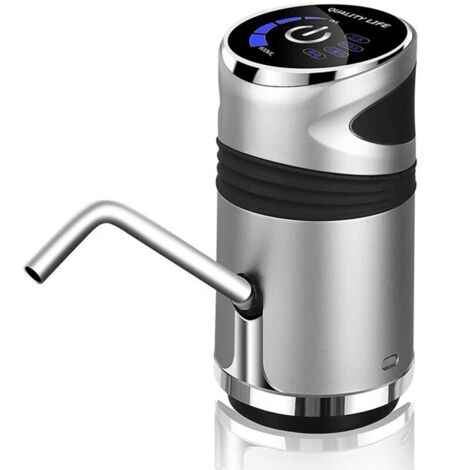 SJLERST Automatic Electric Water Dispenser, Home and Office Water Pump with Switch for 3.8 Liter Water Bottle and USB Charging