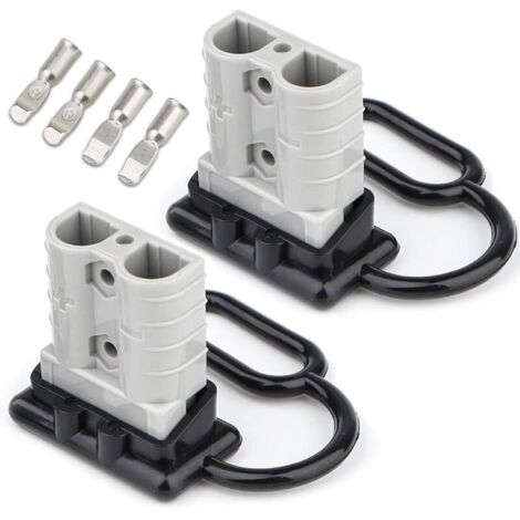 50A 6-10 Gauge Battery Connector Pair of Plugs Anderson Connector Battery Quick Connect Plug Connector
