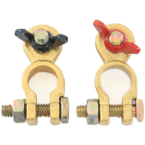 Battery terminal, battery disconnect switch, butterfly valve (Black, Red, +/-)