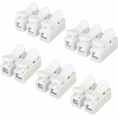 62-Piece Spring Connector Set, Quick Spring Wire Connector, Self-Locking Quick Terminal, Press Type Quick Cable Connector, Wire Connector Terminal Block (CH2 / CH3)