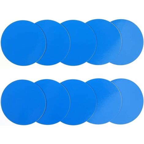 10-Piece Underwater Inflatable Pool Patches for Spa, Pool Mattress, Float, PVC Pool Liner Repair Kit, Inflatable Mattress, Tent, Pool Liner Glue - (Turning, Self-Adhesive)