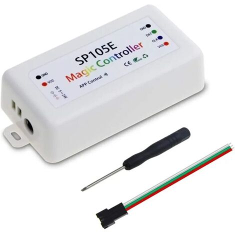 Contrôleur de lumière LED sans fil Bluetooth Magic Dream couleur iOS Android DC5 V 24 V Idéal pour WS2811 WS2812B WS2801 SK6812 adressable LED bande Pixel Module
