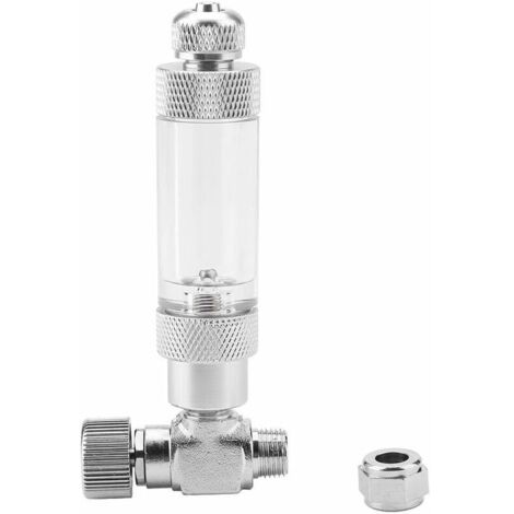 Needle Valve for Aquarium Tank for Aquarium System CO2 Regulator (Single Head Trim Valve + Non-Return Bubble Counter, 3)