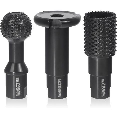 CCYKXA Set of 3 Woodworking Cutters - Rotary Wood Carving Grinding Discs, Gouges and Chisels for 115/125mm Angle Grinders - Cutting Tools, Woodworking Tools