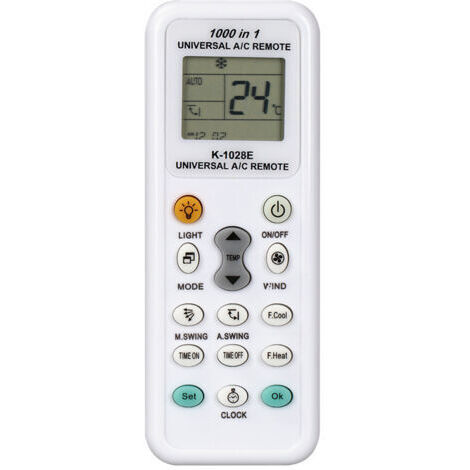 Universal remote control for air conditioner, multi-function replacement remote control, compatible, replacement remote control, code CDZ 1000+