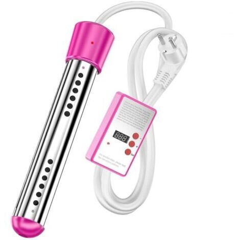 3000W Immersion Water Heater, Pool Heater with Automatic Shut-Off Timer, Portable Stainless Steel Electric Immersion Heater for Swimming Pools