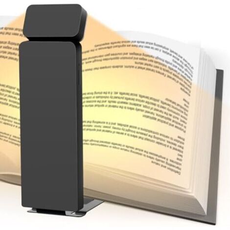 Rechargeable Reading Lamp, Clip-on Bed Light, 3 Colors, Eye Protection for Reading in Bed for Book Readers [Energy Class A]