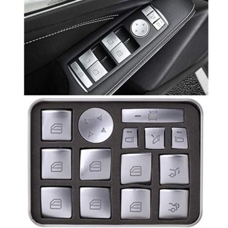 Lift Button Sticker Car window lift button sticker for Mercedes-Benz BCE GLA CLA GLK GLML ...