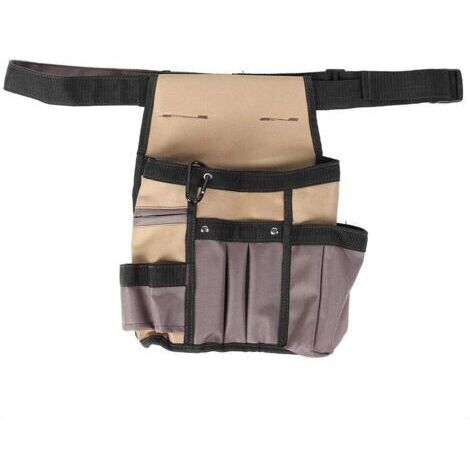 Garden waist bag, 10-pocket portable multifunctional belt bag for gardening tools, adjustable belt, for men and women (1/4)