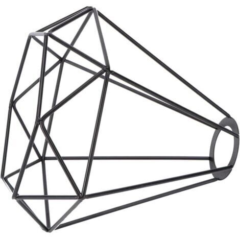Metal lampshade, cage-shaped metal lampshade, rimless light cover, replacement for wall pendant light, wall sconce