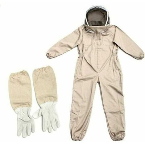 Beekeeper Suit, Professional Beekeeper Suit with Freestanding Veil XXL Brown