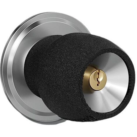 Set of 4 round anti-scald door handle covers for summer and winter