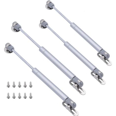 pieces 100N gas spring, Elescopic Soft Close Strut Lift Stay Gas Spring Cabinet Hinges for Kitchen Cabinet Door Handle Toy Box Hinge