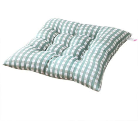 Set of 4 dining chair cushions with ties, thick, non-slip square cushions, ultra-soft and comfortable square seat cushions for kitchen, dining room, office, living room, etc.