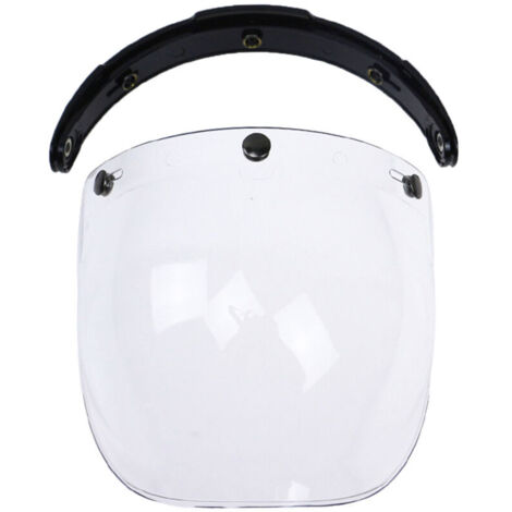 Eosnow Visière anti-vent à bulles à 3 boutons-pression pour casque de moto Biltwell Gringo&Bonanza