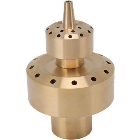 CCYKXA Double-Layer Central Vertical Fountain Nozzles, Multi-Operate Diffusion Nozzles, Brass Columns, Decorative Fountain Nozzles for Ponds and Water Features