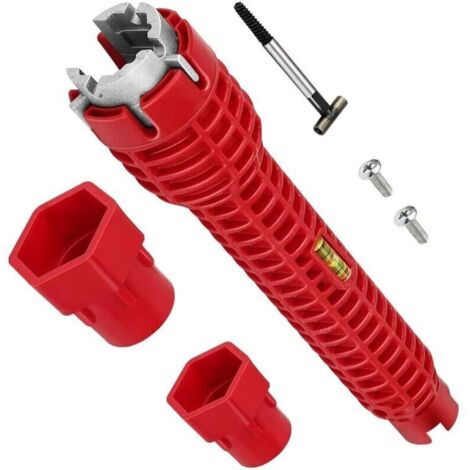 Multifunctional Sink Wrench, 8 in 1 Tap Wrench Tool, Plumbing Pipe Wrench Tool, For Kitchen, Bathroom, Plumbing, Tap Repair, Tap Wrench Tool for Sink.