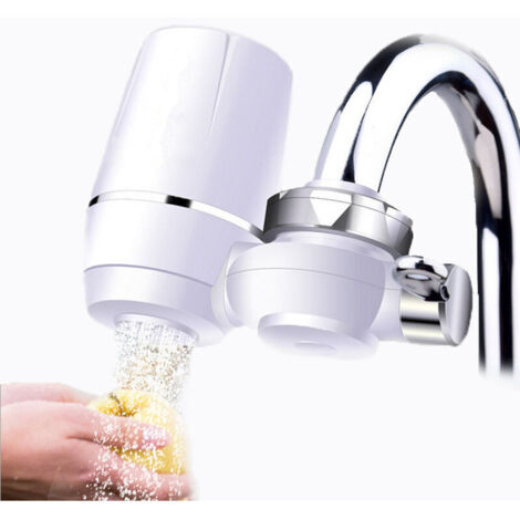 Tap-on drinking water filter system – 150 x 60 x 105 mm – 9 stages – 120 L/h – PP cartridge, sediment, activated carbon, cotton balls – purification, bacteria, pesticides