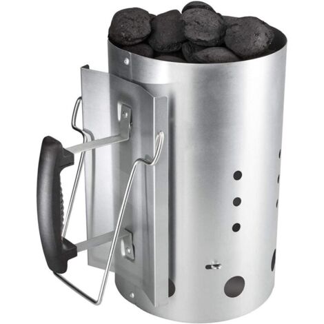 30cm x 19cm Fireplace Starter, Fireplace Starter with Safety Handle, BBQ Fire Lighter, Quick Charcoal Starter for Grilling