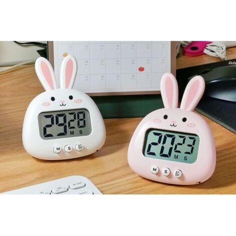 Cute rabbit-shaped kitchen timer - Large display - Digital - Magnetic ...