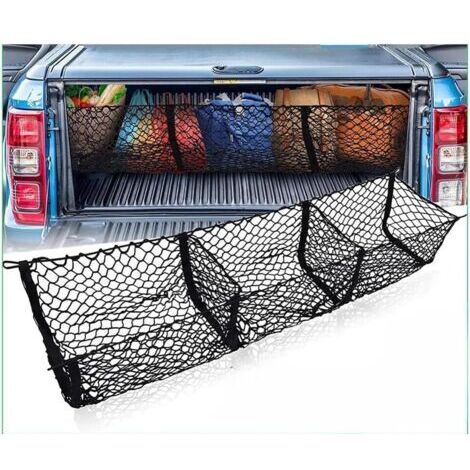 Car Trunk Storage Net, for Ford Super/Double/Single Cab Pick-up, High Elasticity Storage Net, Elastic Chain Boot Mesh