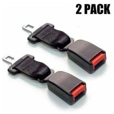 Basetbl – 2-Pack 23cm Seat Belt Extenders – Safety Buckle for Comfort – Compatible with Most Vehicles - 2-Pack (1/4)
