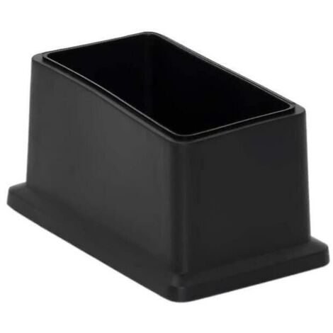 Set of 8 non-marking rectangular PVC chair leg caps - Floor protection 25 x 50 mm (1" x 2")