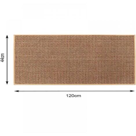 Washable and non-slip kitchen mat made of rubber, washable, jute, linen, non-slip, beige