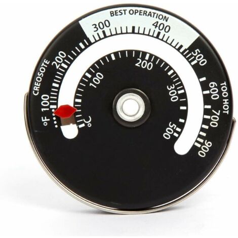 Magnetic stove, wood stove thermometer, chimney temperature monitor, flue gauge, wood burner, barbecue