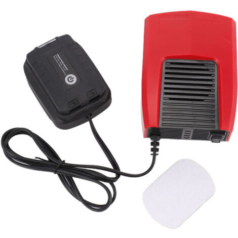 Eosnow Li-Ion Battery Powered Auxiliary Heater Suitable for Makita, Small, Quiet, and Portable Electric Thermostat, Cooling Fan, 2 Uses: Car/Outdoor with USB Port