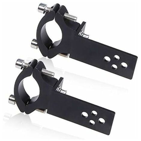2PCS Light Mounting Bracket, Biqing Universal Motorcycle Headlight Bracket Fog Bulb Mount Bull Bar Bumper Aluminum Lamp Holder Diameter 22mm-36mm