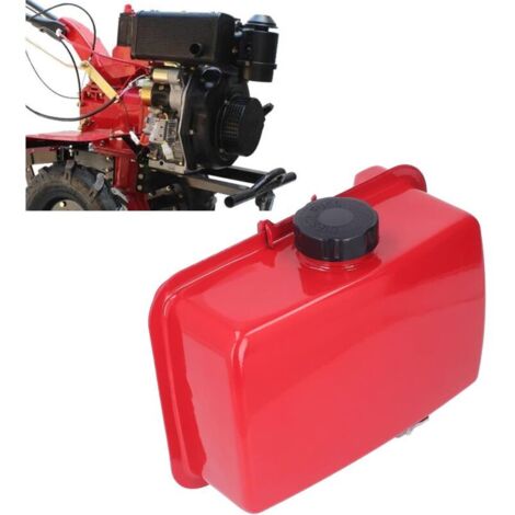 5.5L Fuel Tank, Iron Road Cutter Fuel Container with Oil Hose, Gasoline Oil Tank for 186F 188F 192F 195F