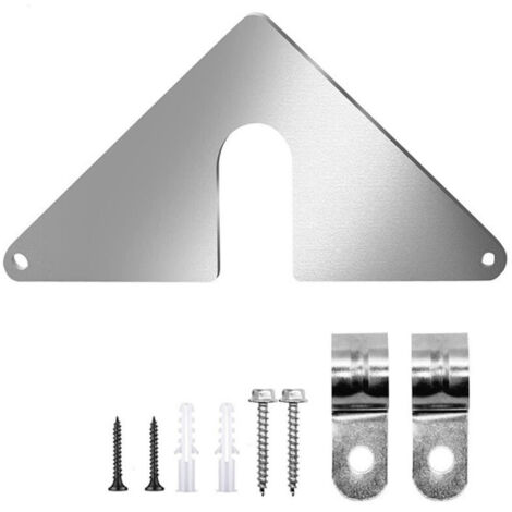 Stainless steel mounting plate for washbasin tap - Fixing kit for kitchen, garden, bathroom