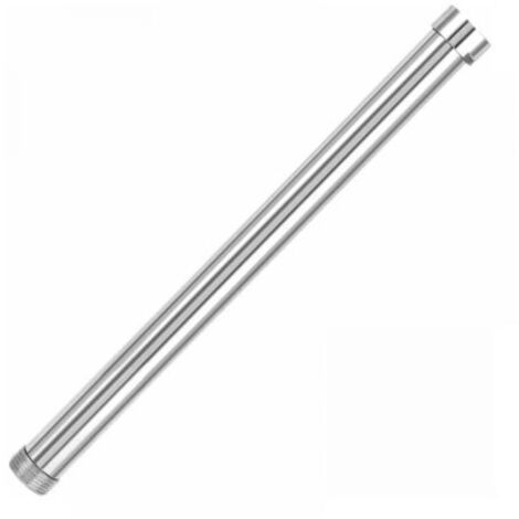 30cm Shower Arm, G3/4 Shower Arm Extension, Shower Head Extension, Lower Shower Head Chrome-Plated Copper Tube Accessory