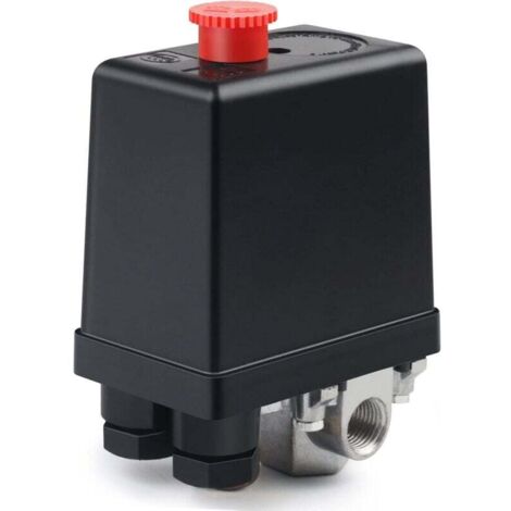 220V Air Pressure Regulator, 4-Hole Air Compressor Valve, Air Compressor Switch for Rapid Pressure Reduction (1/5)