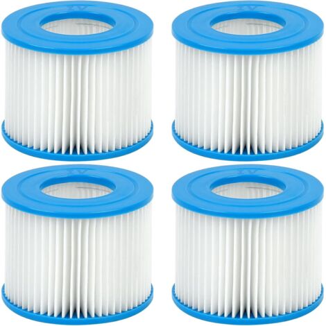 Set of 4 Type VI Spa Filters, compatible with Bestway, Lay-Z Spa, Intex, Coleman. Washable and reusable, suitable for inflatable spas and hot tubs. (1/5)