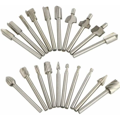 Pack of 20 Dremel tungsten carbide cutting bits for rotary grinders (1/5)
