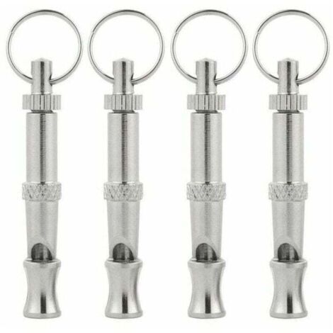 4-Piece Ultrasonic Dog Whistle, High-Frequency Dog Whistle, Adjustable Ultrasonic Whistle for Training, Barking, Sitting, and Recalling Dogs (1/5)