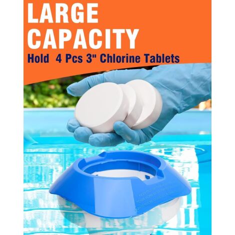 7-inch floating chlorine dispenser, chlorine diffuser for swimming pool ...
