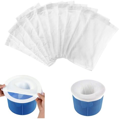10 Pcs Nylon Pool Skimmer Socks, Reusable Filter Socks to Protect Your Pool from Leaves and Scum, Pool Accessory (1/5)