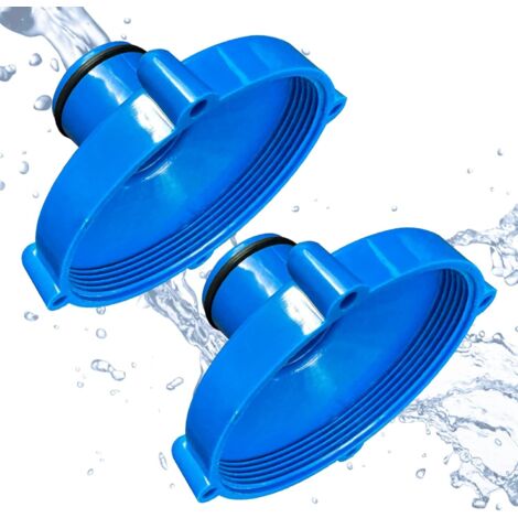 Set of 2 adapters for pool suction hose, Quick-up pool suction hose adapter (1/5)