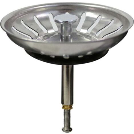 Stainless Steel Kitchen Sink Plug - Universal Kitchen Sink Filter, Sink Drain Plug with Anti-Clogging Kitchen Sink Grid, Quick Drain Stainless Steel Sink Basket (1/5)